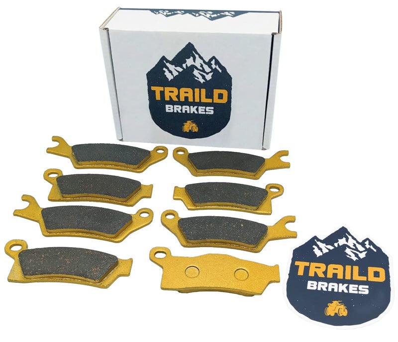 Traild Can Am Renegade 1000/850/800/570/500 Front & Rear Brake Pad Set Ceramic 2012, 2013, 2014, 2015, 2016, 2017, 2018, 2019 - Image 1